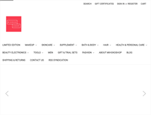 Tablet Screenshot of mihokoshop.com